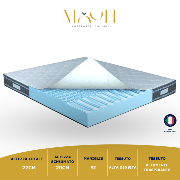 Materasso Luce Schiumato Ad Acqua H22